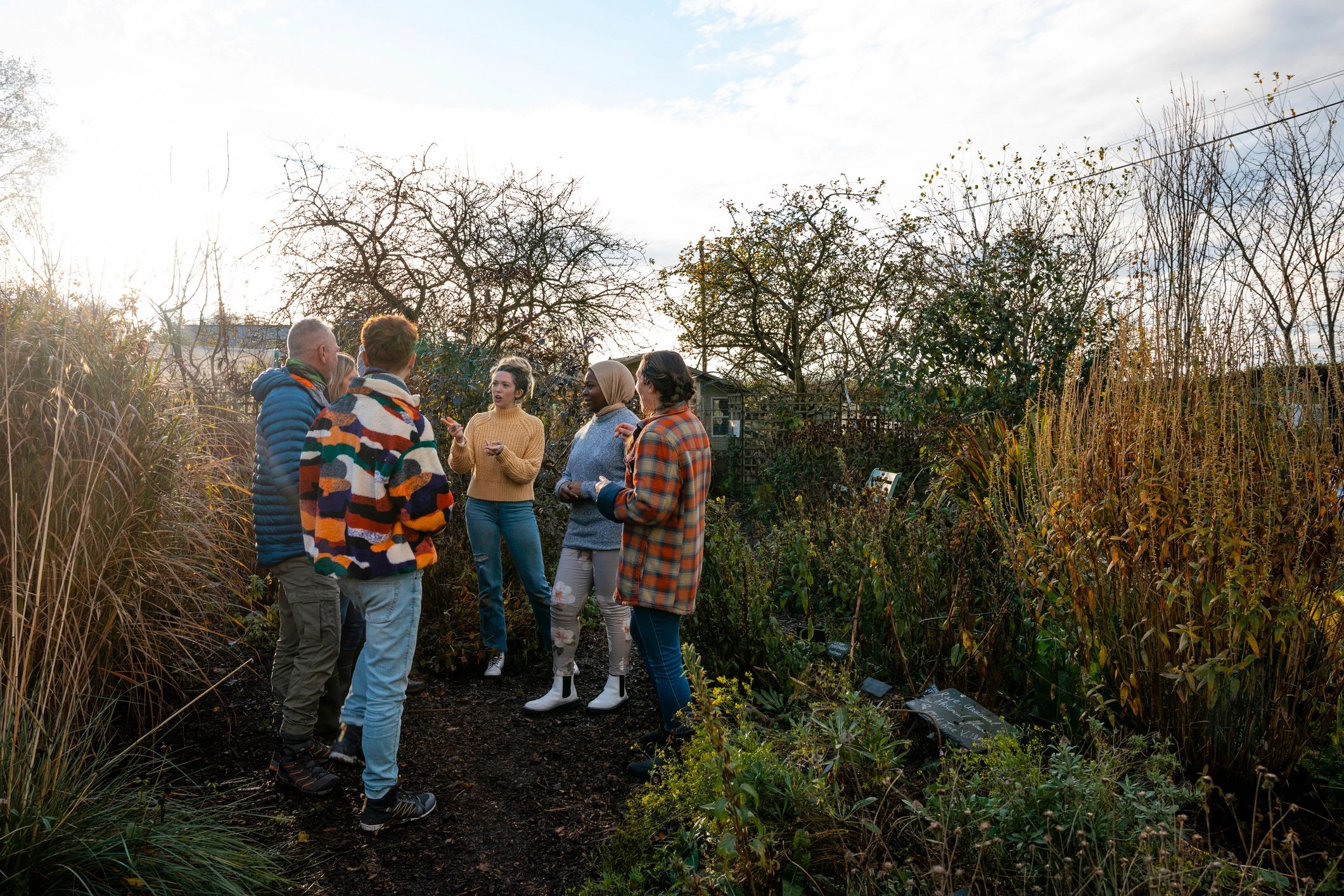 Group activity connected to environmental volunteering and conservation awareness